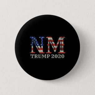 Badge Rond 5 Cm Réélection Trump Nouveau Mexique Tee Fière électri