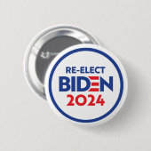 Badge Rond 5 Cm Réélire Biden (Devant & derrière)