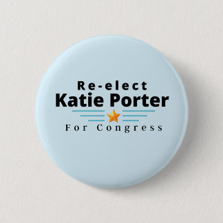 Badge Rond 5 Cm Réélire Katie Porter pour le Congrès !