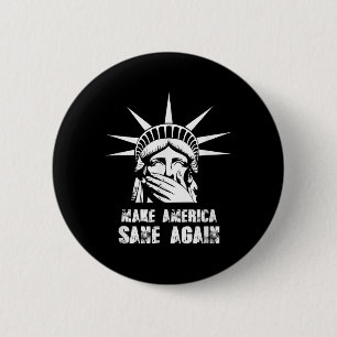 Badge Rond 5 Cm Réfléchir à ce que l'Amérique renonce à la protest