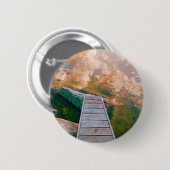 Badge Rond 5 Cm Reflets dans l'archipel suédois (Devant & derrière)