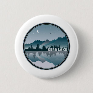 Badge Rond 5 Cm Réflexion de Kerr Lake Virginie Caroline du Nord