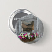 Badge Rond 5 Cm Réflexion de la grange (Devant & derrière)