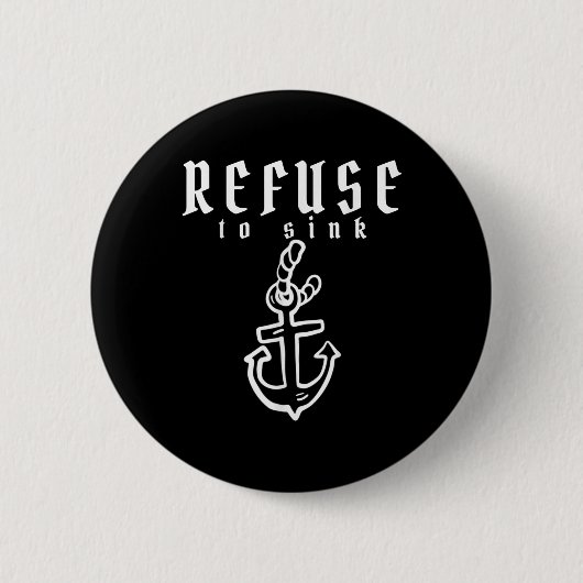 Badge Rond 5 Cm Refus De Consommer La Dépression Sensibilisation À (Devant)