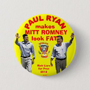 Badge Rond 5 Cm Regardez le FAT - Bouton