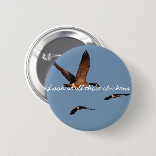 Badge Rond 5 Cm Regardez tous ces poulets (Devant & derrière)