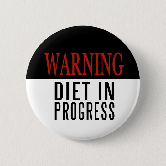 Badge Rond 5 Cm Régime D'AVERTISSEMENT en cours (Devant)