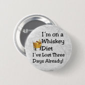 Badge Rond 5 Cm Régime Whiskey (Devant & derrière)