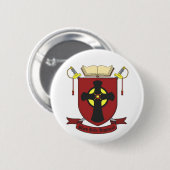 BADGE ROND 5 CM RÉGIMENT ROBE NOIR (Devant & derrière)