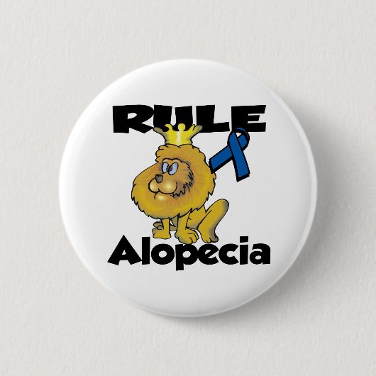 Badge Rond 5 Cm Règle Alopecia (Devant)