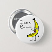 Badge Rond 5 Cm règle de bananes (Devant & derrière)