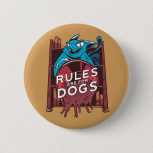 Badge Rond 5 Cm Règle de Chat