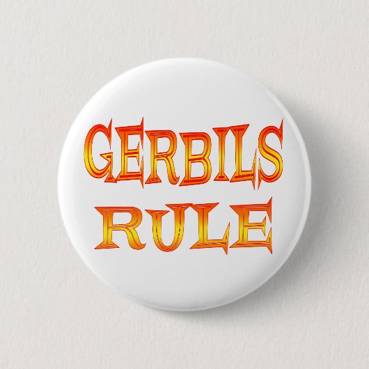 Badge Rond 5 Cm Règle de gerbilles (Devant)