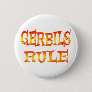 Badge Rond 5 Cm Règle de gerbilles