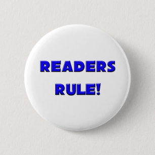 Badge Rond 5 Cm Règle de lecteurs !