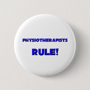 Badge Rond 5 Cm Règle de physiothérapeutes !
