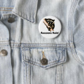 Badge Rond 5 Cm Règle de ratons laveurs ! (En situation)
