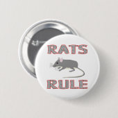 BADGE ROND 5 CM RÈGLE DE RATS (Devant & derrière)