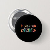 Badge Rond 5 Cm Réglementation avant l'autisme de l'éducation spéc (Devant & derrière)