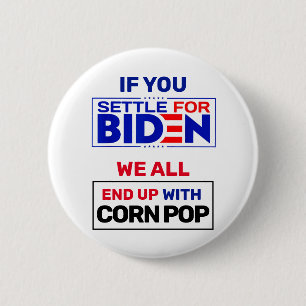 Badge Rond 5 Cm Régler pour Biden