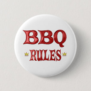 Badge Rond 5 Cm Règles de BBQ