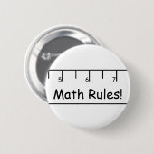 Badge Rond 5 Cm Règles de maths ! (Devant & derrière)