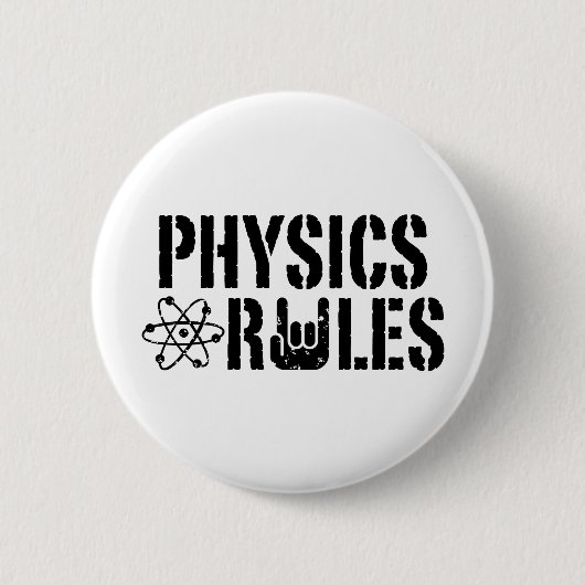 Badge Rond 5 Cm Règles de physique (Devant)