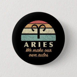 Badge Rond 5 Cm Règles drôles du zodiaque Bélier