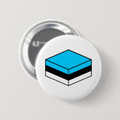 Badge Rond 5 Cm Réglisse Toutes Sortes - Bleu, Noir et Blanc (Devant & derrière)