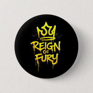 Badge Rond 5 Cm Règne de la fureur arts martiaux BJJ MMA boxe