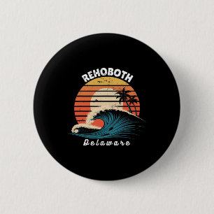 Badge Rond 5 Cm Rehoboth Beach Delaware Femmes Hommes Planche à su