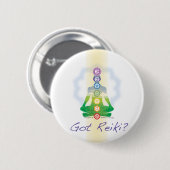 Badge Rond 5 Cm Reiki obtenu ? (Devant & derrière)