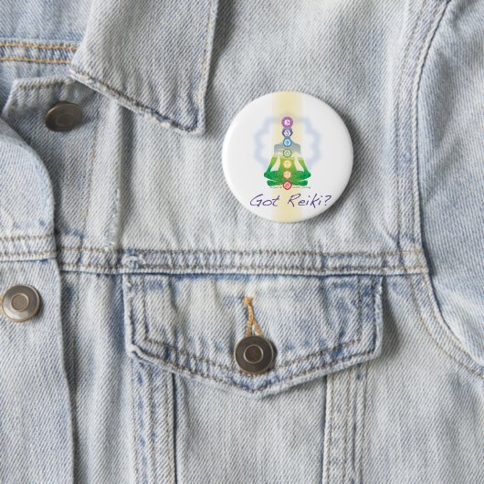 Badge Rond 5 Cm Reiki obtenu ? (En situation)