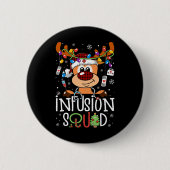 Badge Rond 5 Cm Reindeer noël infusion infirmière escouade stethos (Devant)