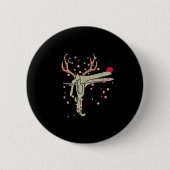Badge Rond 5 Cm Reindeer Speculum Nurse Funny Christmas Obgyn Nurs (Devant)