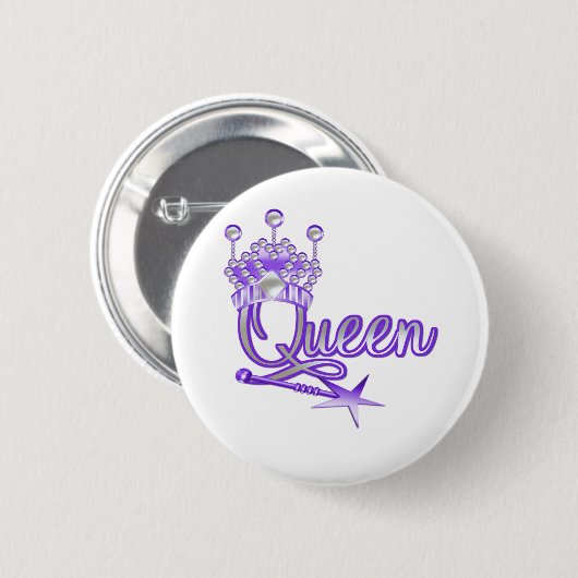 Badge Rond 5 Cm Reine (Devant & derrière)