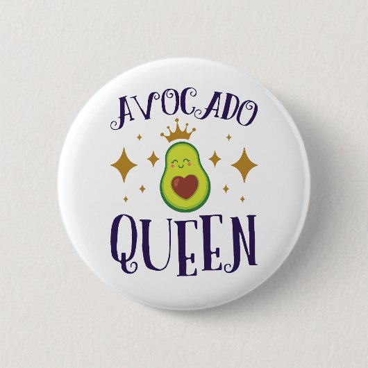 Badge Rond 5 Cm Reine Avocado (Devant)