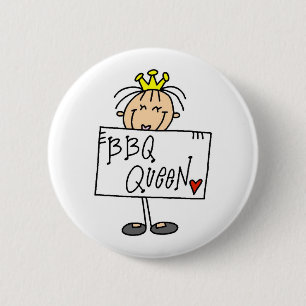 Badge Rond 5 Cm Reine de BBQ