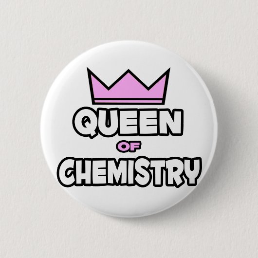 Badge Rond 5 Cm Reine de chimie (Devant)