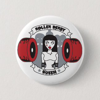 Badge Rond 5 Cm Reine de Derby de rouleau