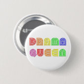Badge Rond 5 Cm Reine de drame (Devant & derrière)