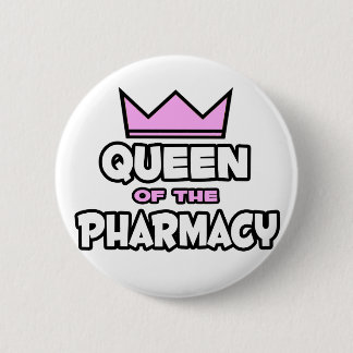 Badge Rond 5 Cm Reine de la pharmacie