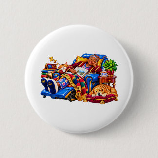 Badge Rond 5 Cm Reine de la retraite Département professionnel de