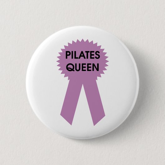 Badge Rond 5 Cm Reine de Pilates (Devant)