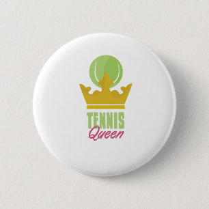 Badge Rond 5 Cm Reine de tennis