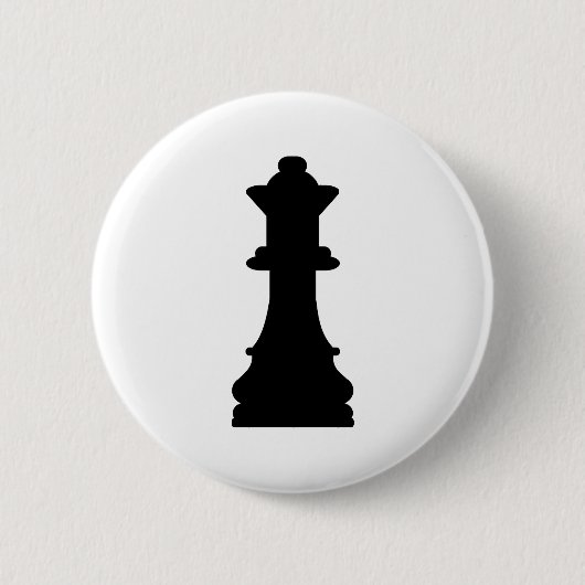 Badge Rond 5 Cm Reine d'échecs (Devant)