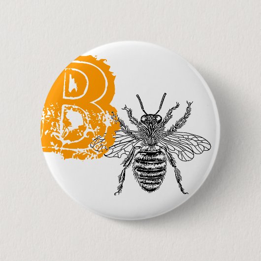 Badge Rond 5 Cm Reine des abeilles (Devant)
