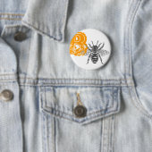 Badge Rond 5 Cm Reine des abeilles (En situation)