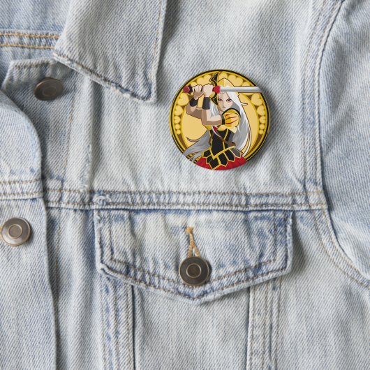 Badge Rond 5 Cm Reine des coeurs (En situation)