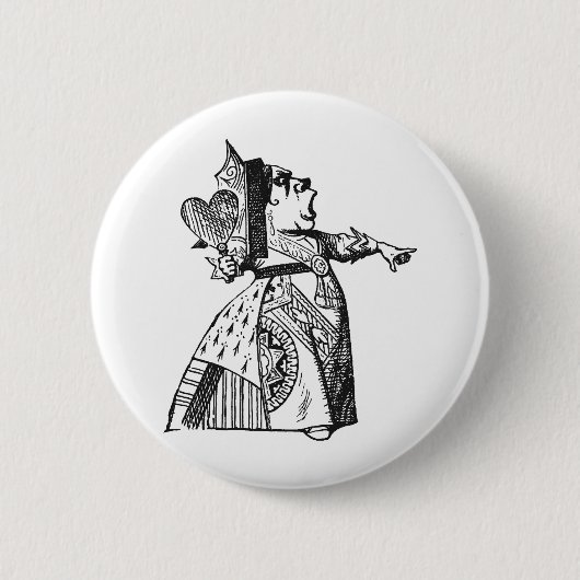 Badge Rond 5 Cm Reine des coeurs (Devant)